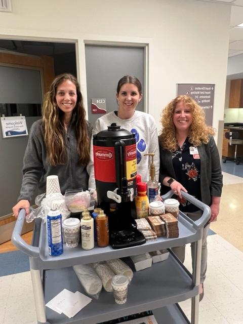 Jillian with coffee cart